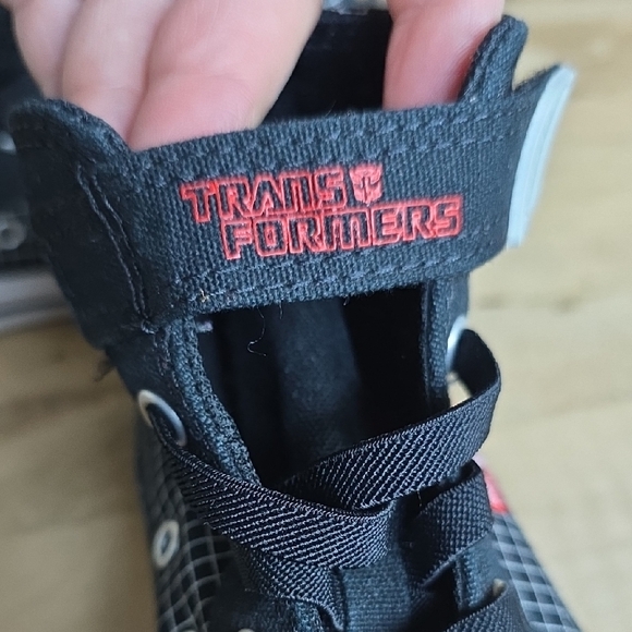 Converse Limited Edition Transformers Black High-Tops All Star Sneakers - Picture 3 of 10